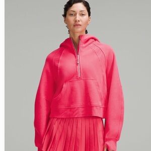 Scuba Cropped Half Zip - Lipgloss Pink by lululemon athletica